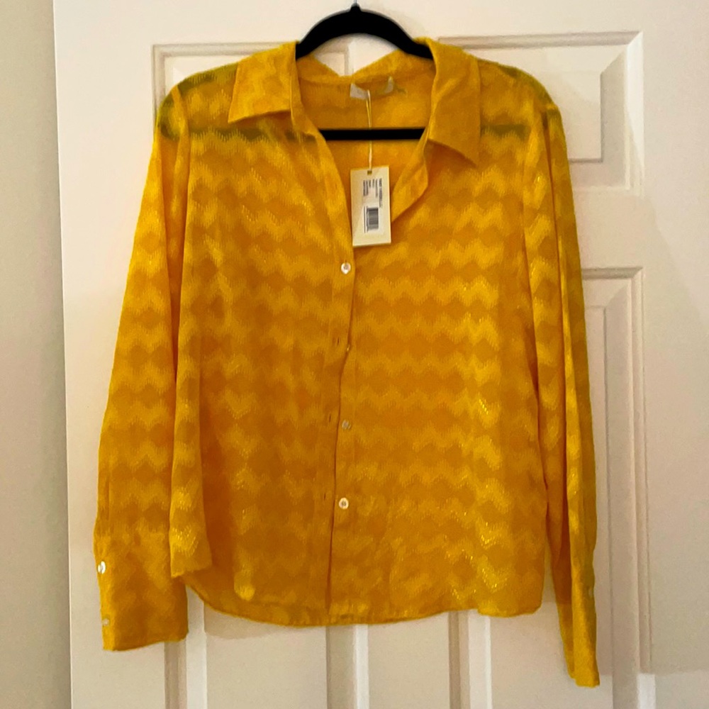 Ramy Brook New with tags pretty zigzag blouse.